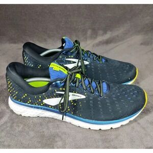 Brooks Glycerin 17 Mens Size 13 Black & Blue Running Shoes Cushioned Insoles